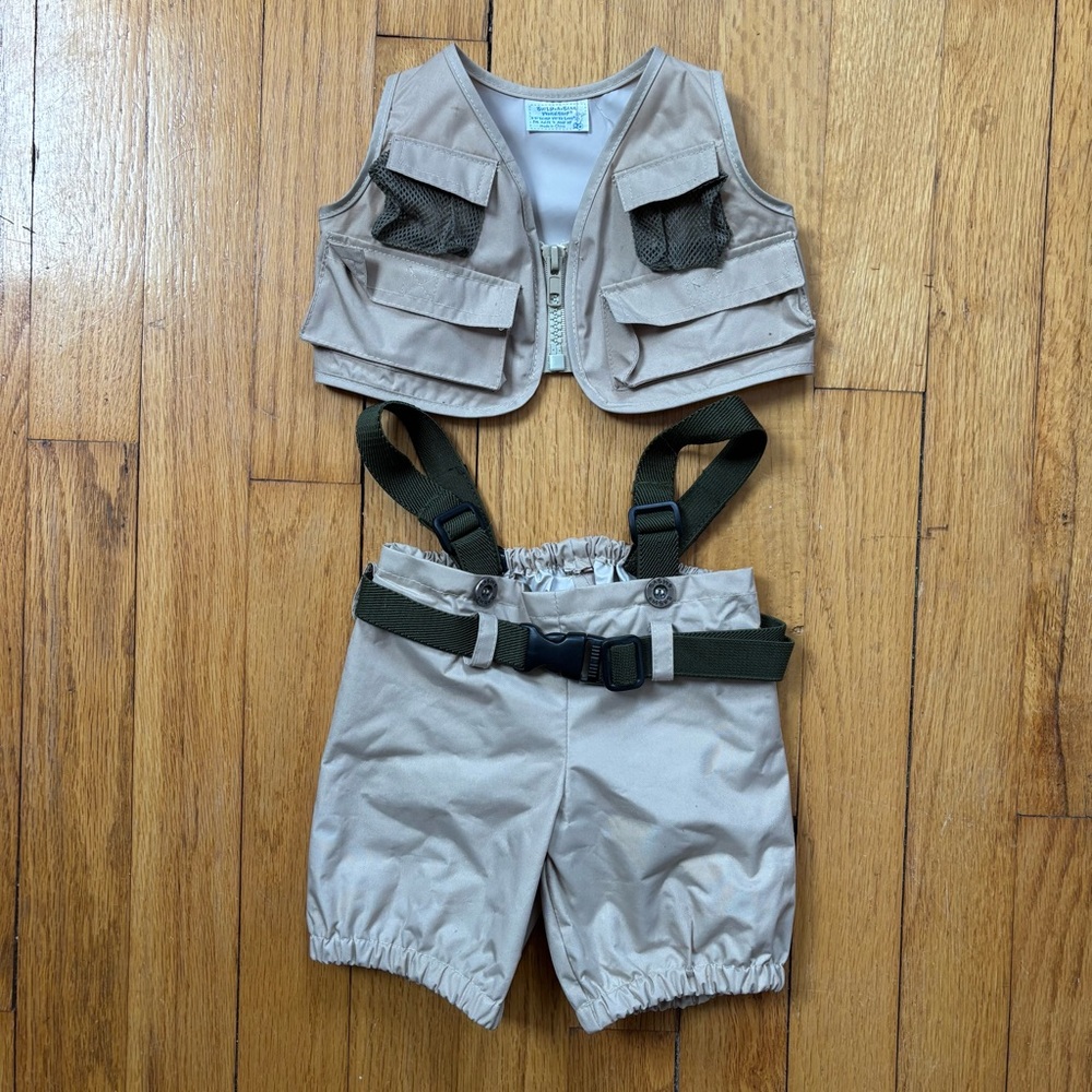 BUILD A BEAR BAB Two-piece Fly Fishing Hunting Adventure Outdoors Outfit Set